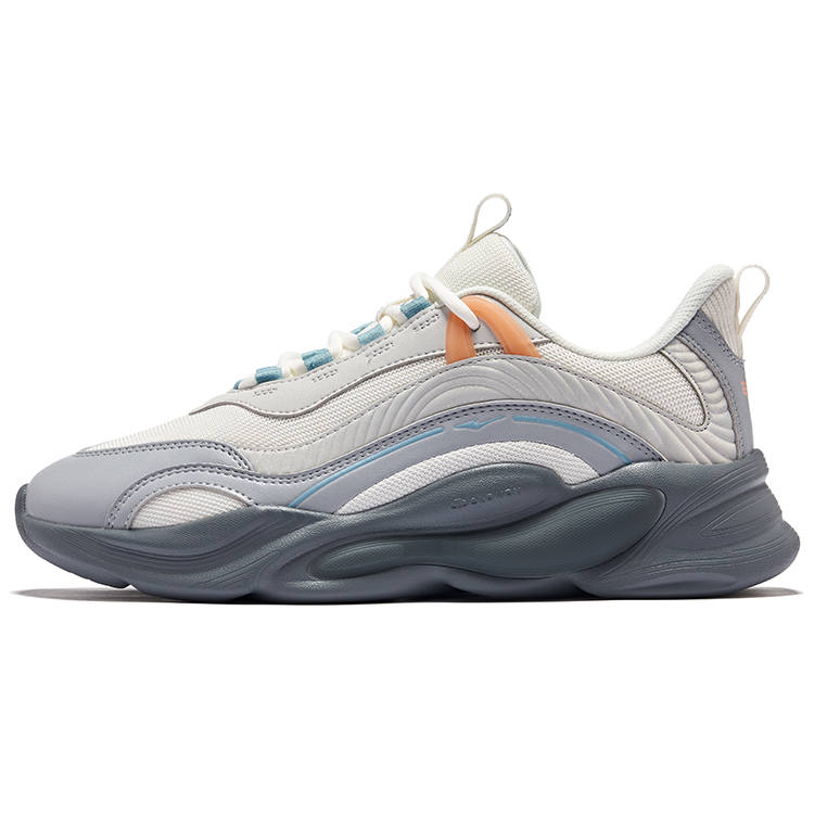 Erke 2.0 Fall Winter Edition Height Increasing Low top Casual Shoes Men's Microcrystal White Rubble Gray
