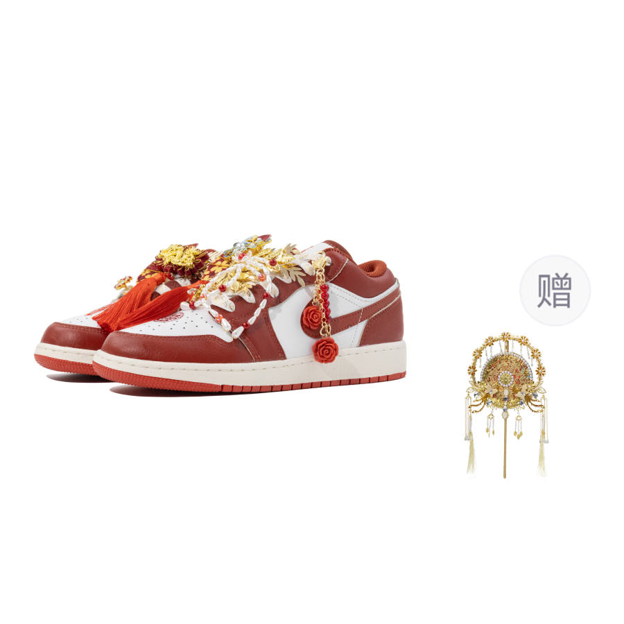Jordan Jordan Air Jordan 1 Low top Casual Shoes Unisex Red
