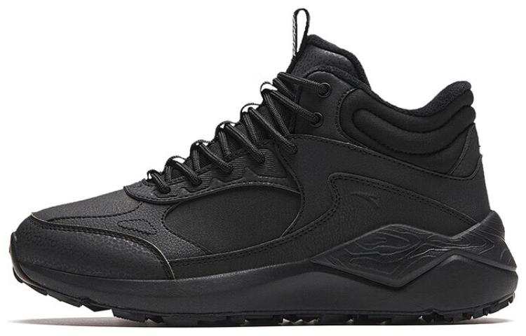 Anta Cushioning, Wear Resistant Mid top Casual Shoes Women's Black