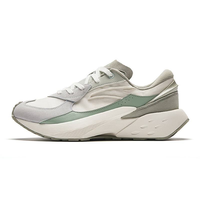 Anta Rock Sugar 4 Slip Resistant Abrasion Resistant Low top Casual Shoes Men's White Gray Green