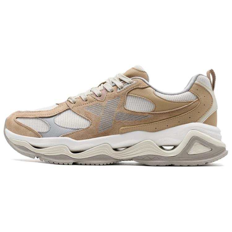 XTEP Roaming Comfortable And Breathable Cushioning, Wear Resistant Low top Casual Shoes Men's Brown White