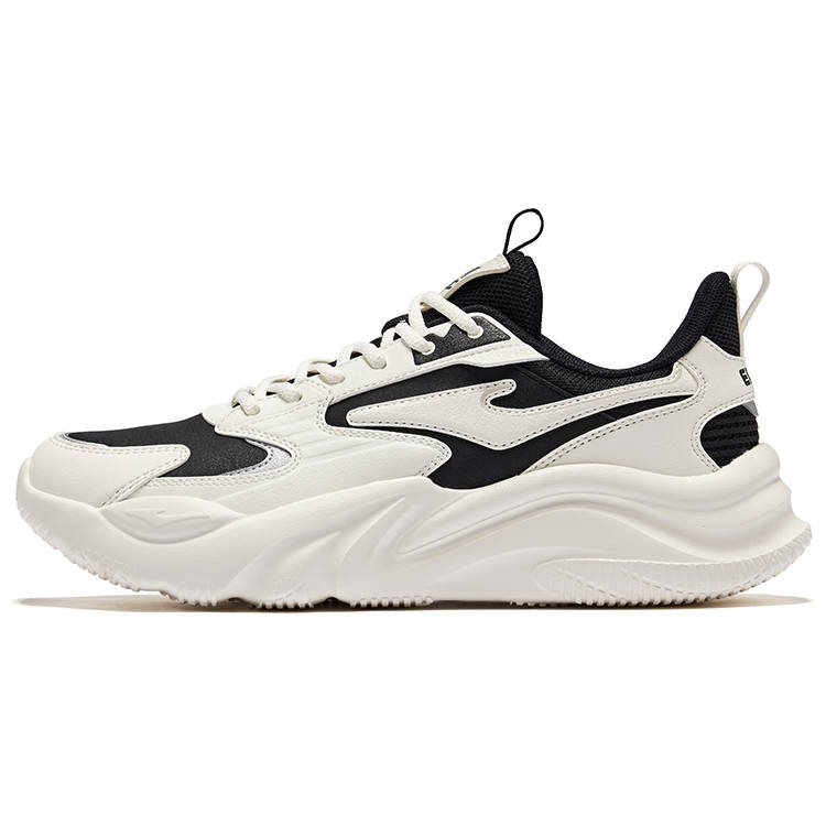 Erke Jie Ao 2.0 Slip Resistant Abrasion Resistant Low top Casual Shoes Men's Jet Black Microcrystal White