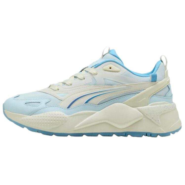 PUMA RS X Abrasion Resistant Low top Casual Shoes Unisex White Blue