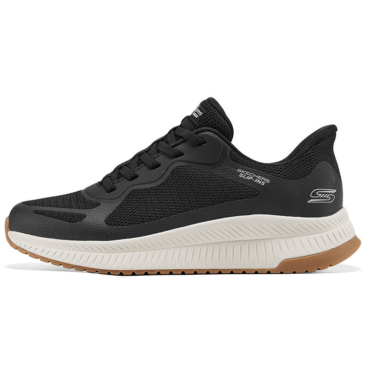 Skechers BOBS SQUAD 4 Hands Free Slip on Shoes Abrasion Resistant Abrasion Resistant Low top Casual Shoes Men's Black