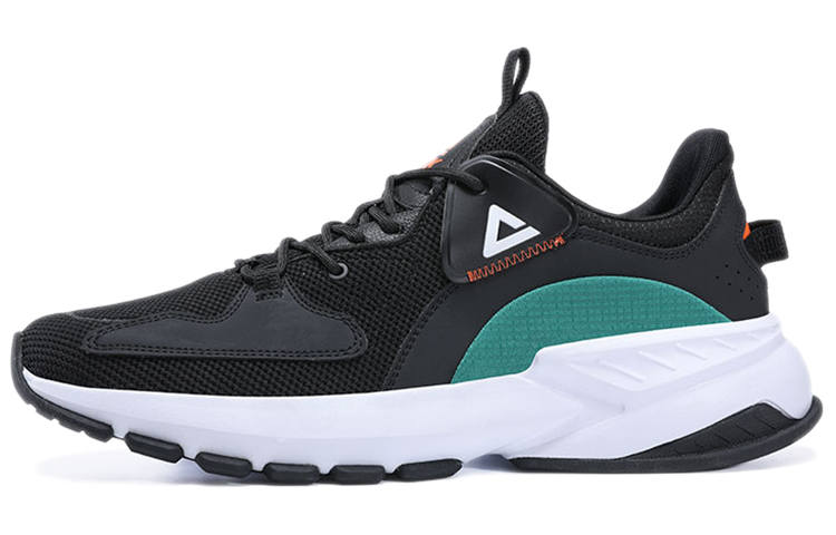 PEAK Sports Life Collection Slip Resistant Abrasion Resistant Low top Casual Shoes Men's Black Blue
