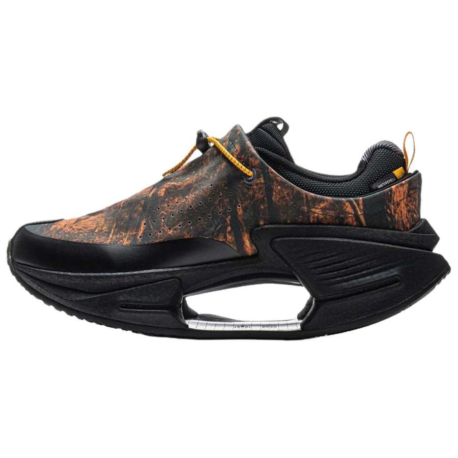 Li-Ning Li Ning Cushioning Slip Resistant Rebound Low top Casual Shoes Men's Black Orange