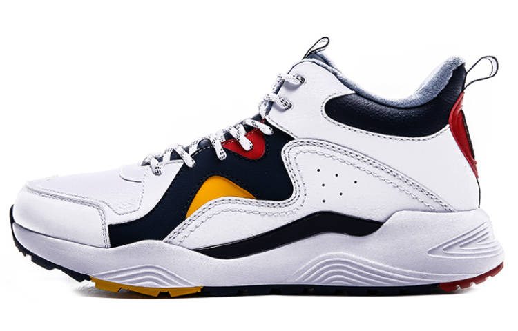 XTEP Textile, Synthetic Leather Slip Resistant Abrasion Resistant Mid top Casual Shoes Men's