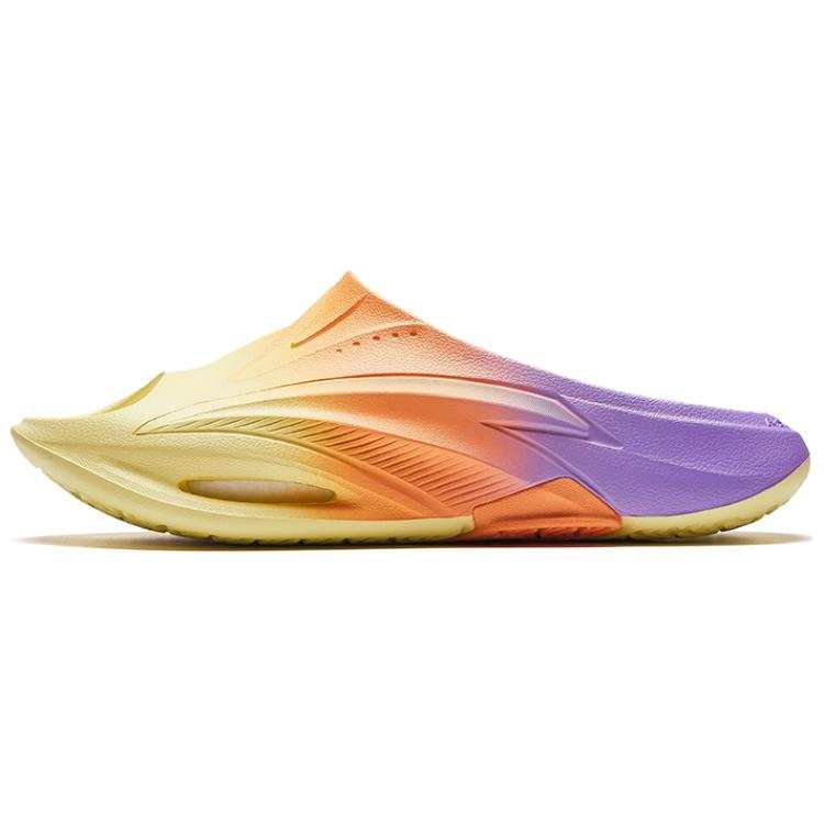 Anta Nitrogen Bubble Slip Resistant Slide Slippers Men's Yellow Orange Purple