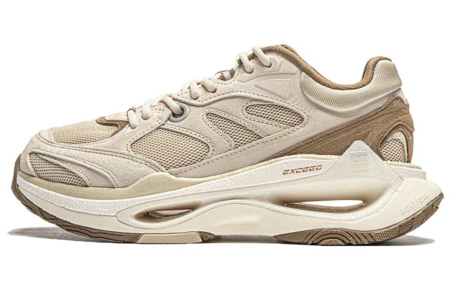 Li-Ning Li Ning Exceed Infinity Slip Resistant Abrasion Resistant Low top Casual Shoes Women's Light Umber
