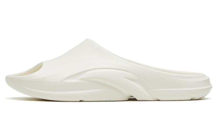Anta Sheepskin Slip Resistant Abrasion Resistant Slide Slippers Women's White