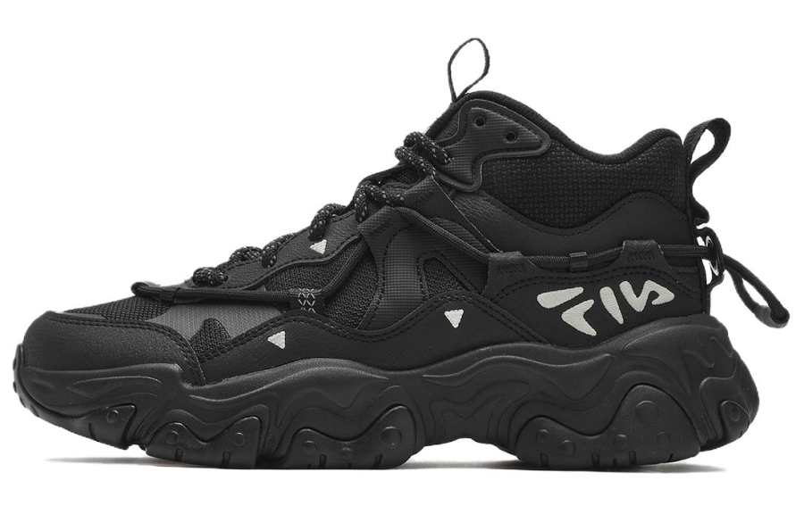FILA FLUID 5 Cat Paw 5.0 Textile, Synthetic Leather Cushioning, Wear Resistant Low top Casual Shoes Women's Black
