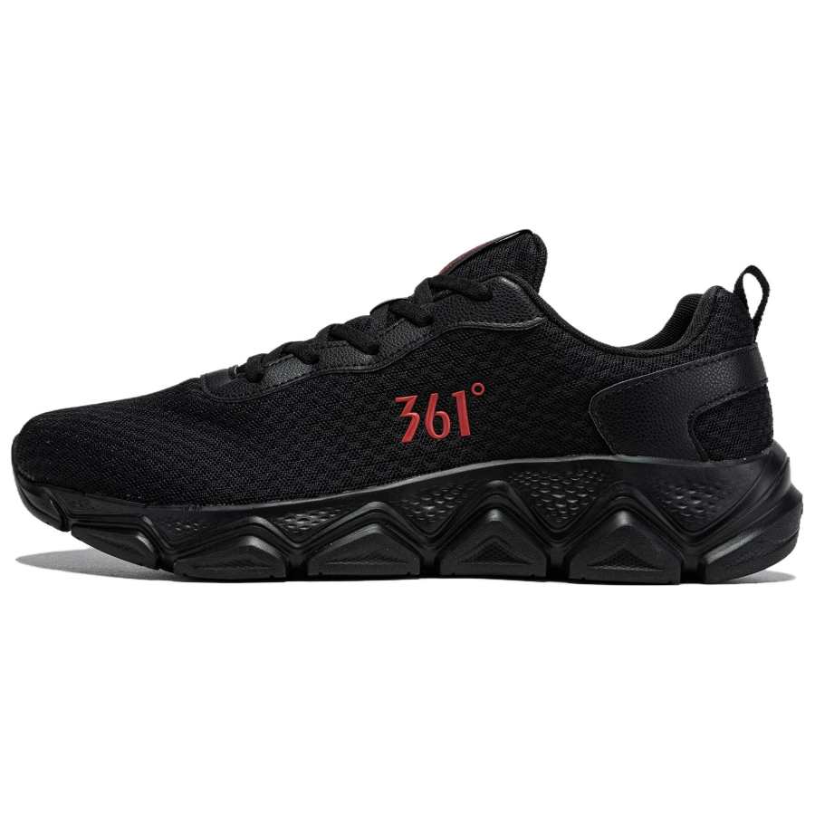 361° Breathable Lightweight Breathable And Lightweight Low top Casual Shoes Men's Obsidian Black
