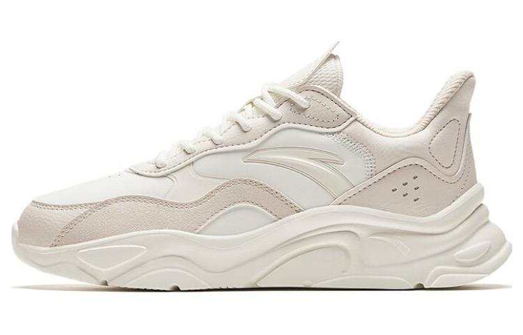 Anta Millennial Generation Comfortable Slip Resistant Abrasion Resistant Low top Casual Shoes Women's Ecru