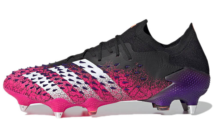 Adidas Adidas Predator Freak.1 SG Soft Ground Abrasion Resistant Abrasion Resistant Soccer Shoes Men's Blue Pink