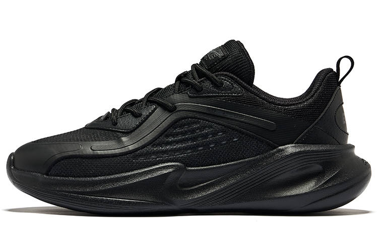 Erke Wandering Joy Abrasion Resistant Breathable Low top Casual Shoes Men's Black Warrior