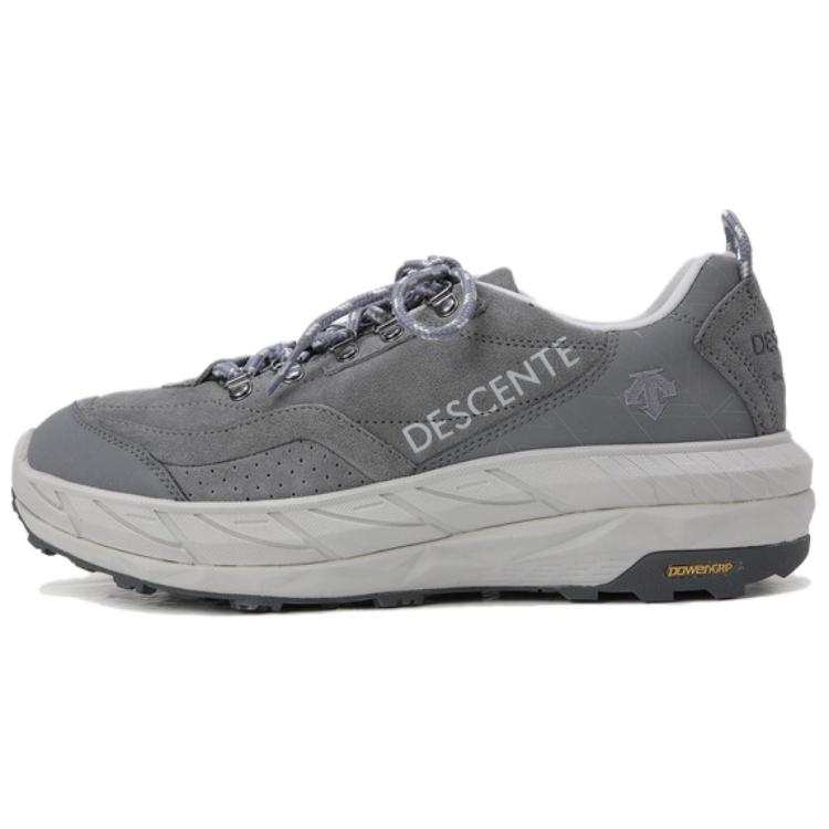 DESCENTE Low top Casual Shoes Unisex Gray White