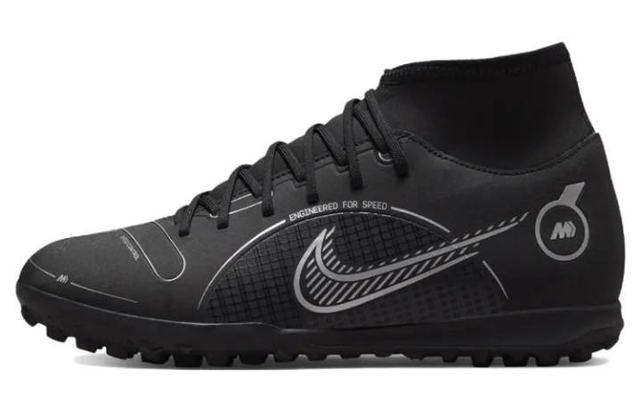 Nike Nike Mercurial Superfly 8 Club TF 'Black Metallic Silver'