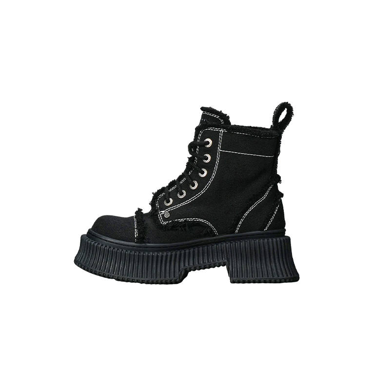 WANDER AROUND WANDER AROUND Combat Boots 6cm Women's Black Asia Pacific Version