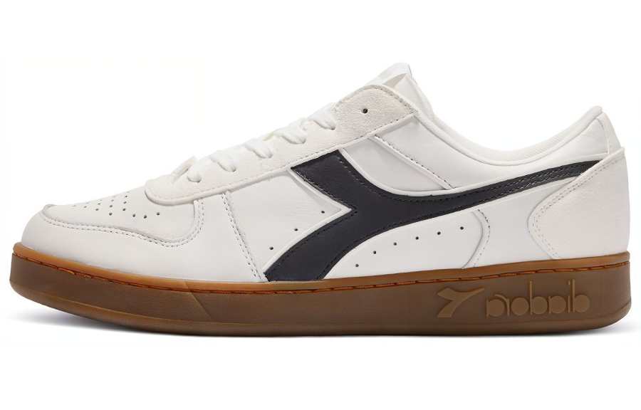Diadora MAGIC BASKET LOW LEATHER Abrasion Resistant, Breathable, Lightweight Low top Casual Shoes Unisex Black