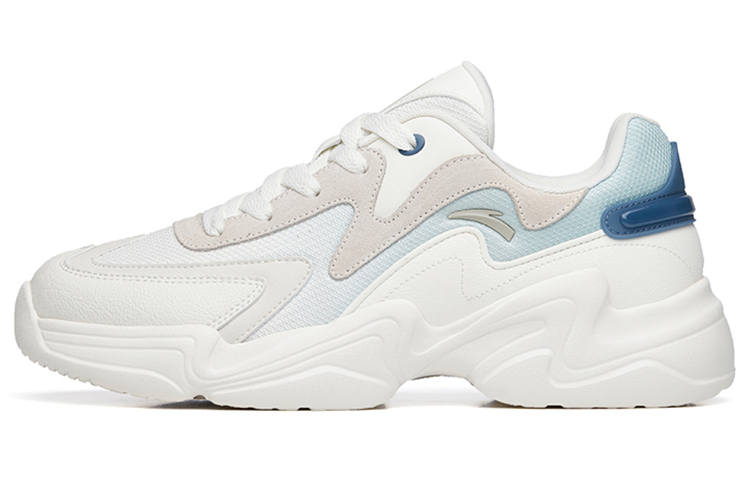 Anta Retro Sports Cushioning Slip Resistant Abrasion Resistant Low top Casual Shoes Men's White Blue Gray