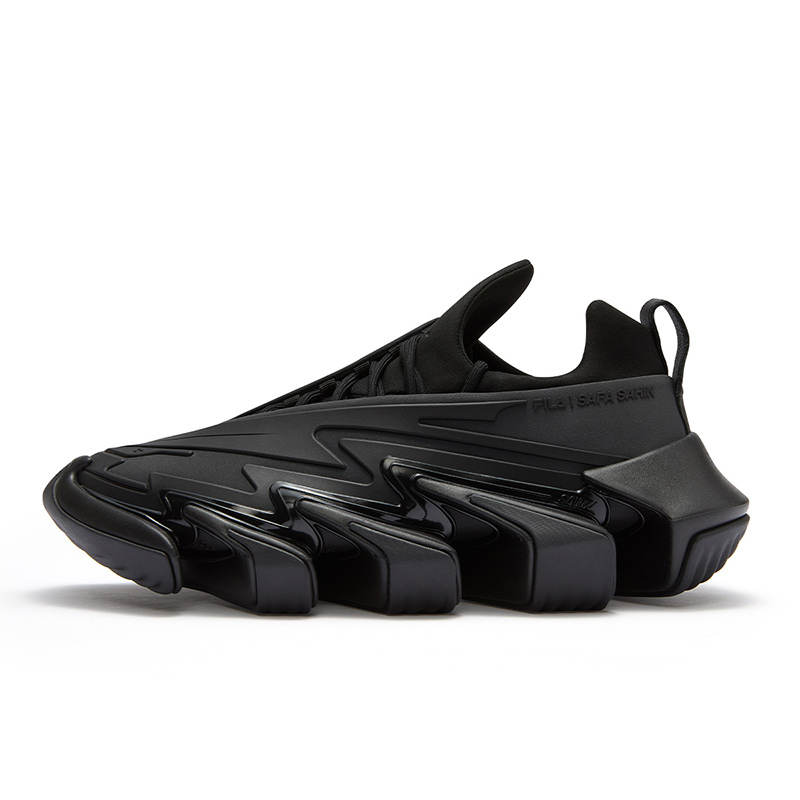 FILA FUSION SAFA SAHIN x FILA FUSION SAWTOOTH Giant Tooth Shoes Low top Casual Shoes Men's Black