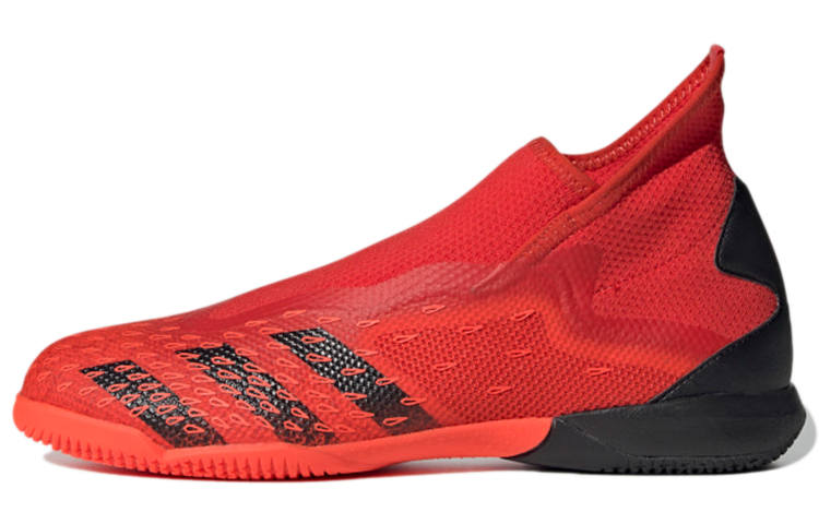 Adidas Adidas Predator Freak.3 Laceless Indoor Boots Slip Resistant Soccer Shoes Men's Red Black