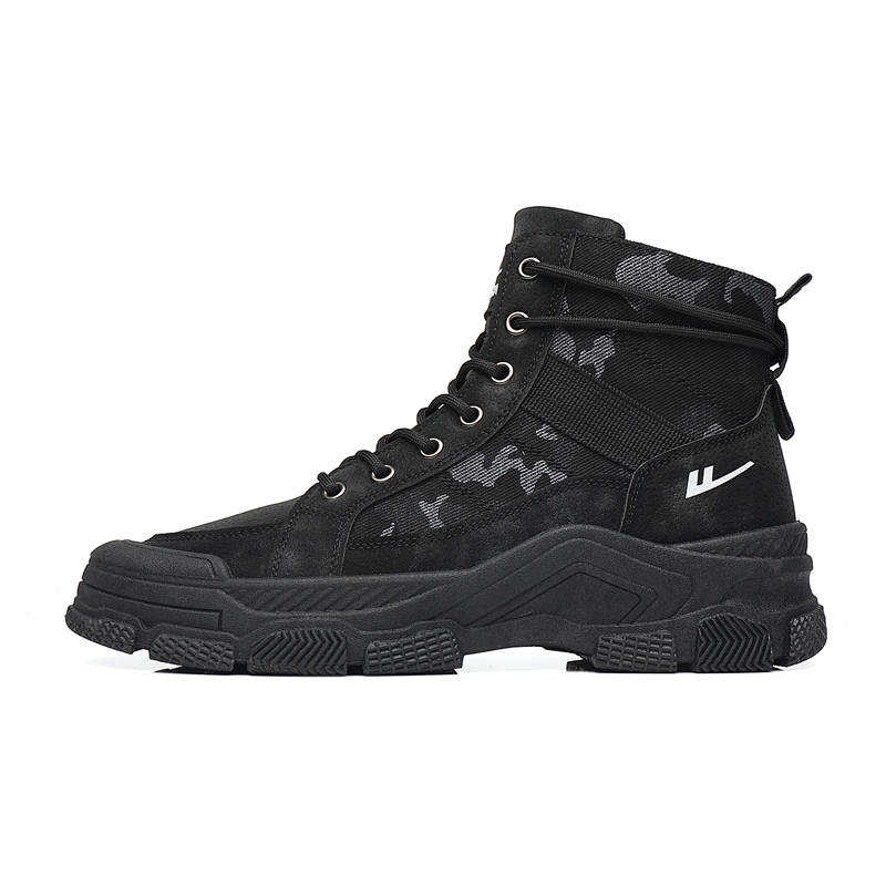 WARRIOR WARRIOR Short Mid Calf Combat Boots Men's Black