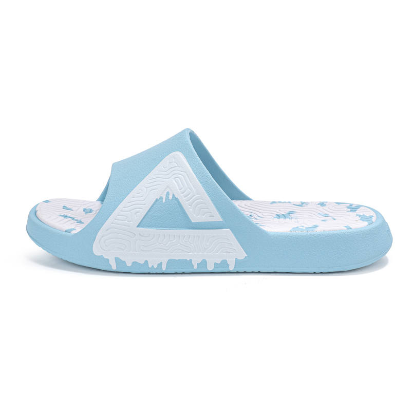 PEAK Tai Ji1.0 Quiet Abrasion Resistant Cushioning Slide Slippers Men's Vintage Blue