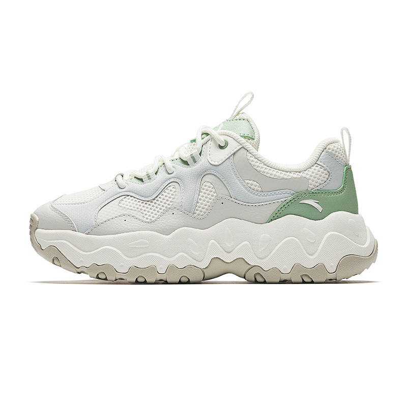 Anta Pine Nuts Low top Casual Shoes Women's White Green Gray