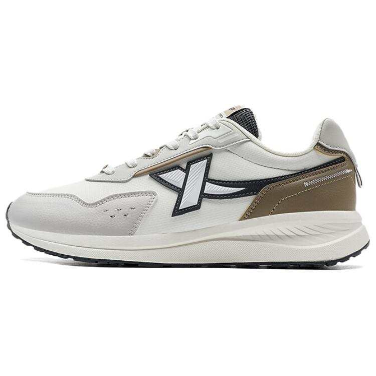 XTEP Abrasion Resistant Slip Resistant Cushioning Low top Casual Shoes Men's White Gray Brown