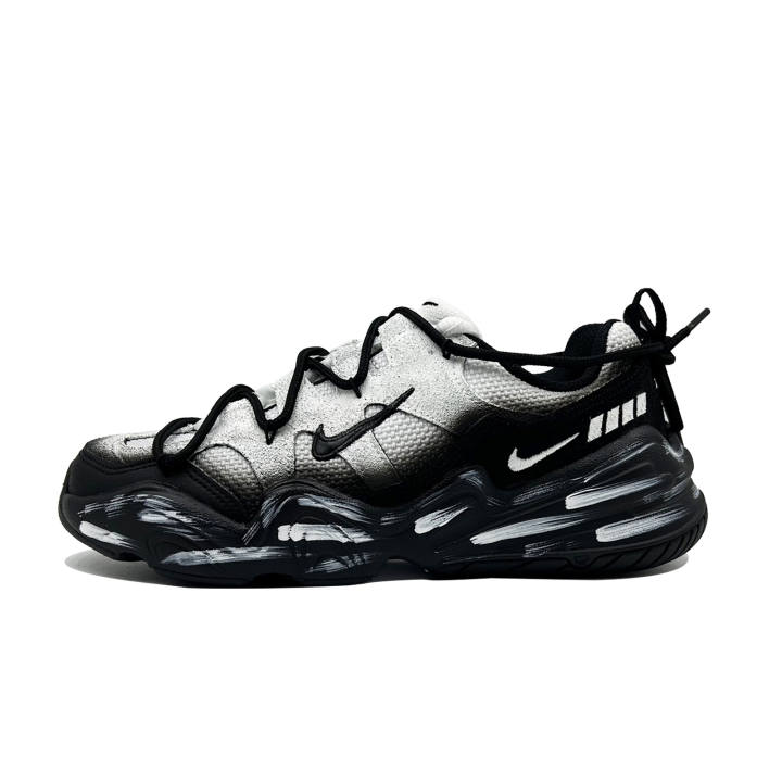 Nike Nike Tech Hera Casual Shoes Unisex Low Top Black White Gradient Graffiti