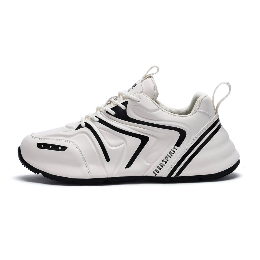 JEEP SPIRIT Wear resistant And Lightweight Low top Casual Shoes Men's Shuffle White