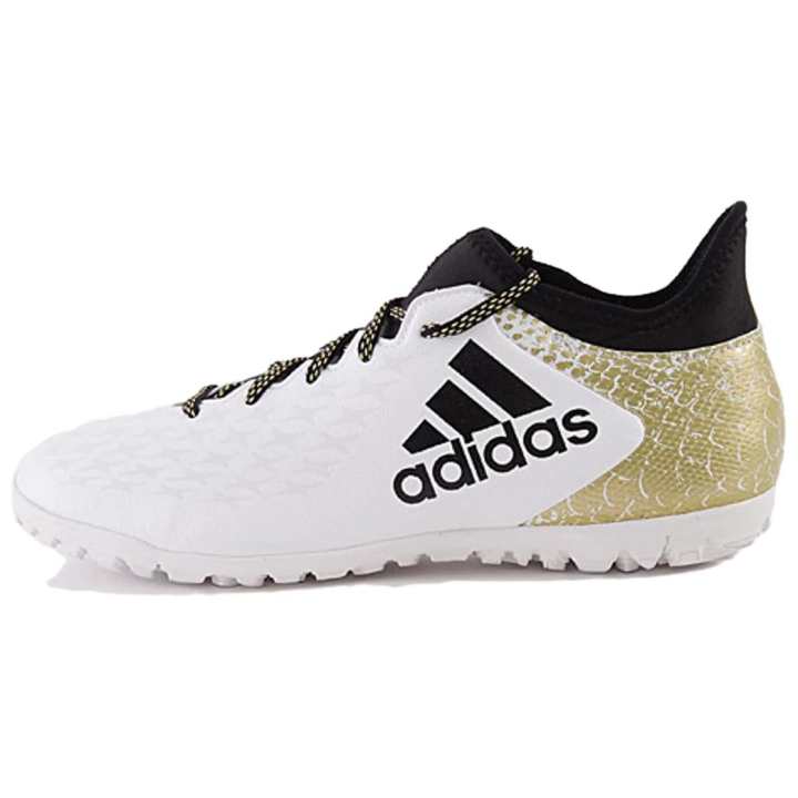 Adidas Adidas Slip Resistant Abrasion Resistant Soccer Shoes Men's White Gold