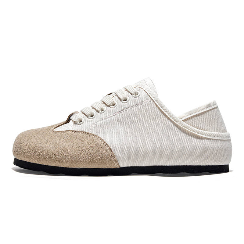 FEIYUE Slip-Resistant Abrasion-Resistant Low-top Casual Shoes Women's Beige