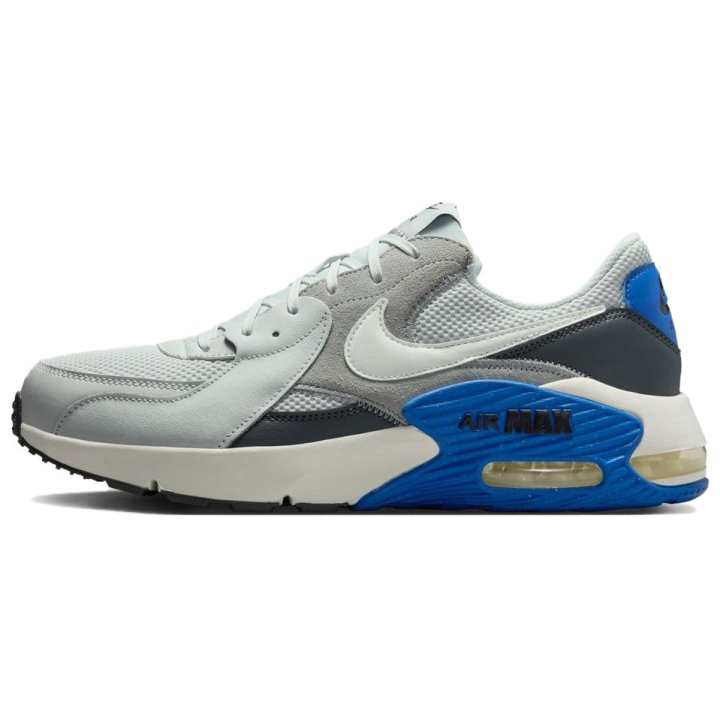 Nike Nike Air Max Excee Leather Cushioning, Wear Resistant Low top Casual Shoes Men's Gray Blue