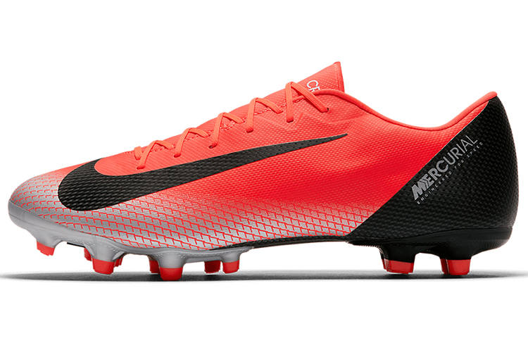 Nike Nike Mercurial Vapor 12 MG Multi Ground Cushioning Slip Resistant Abrasion Resistant Soccer Shoes Men's Red Black