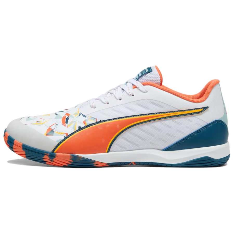 PUMA IBERO IV Soccer Shoes Men's White Orange Green