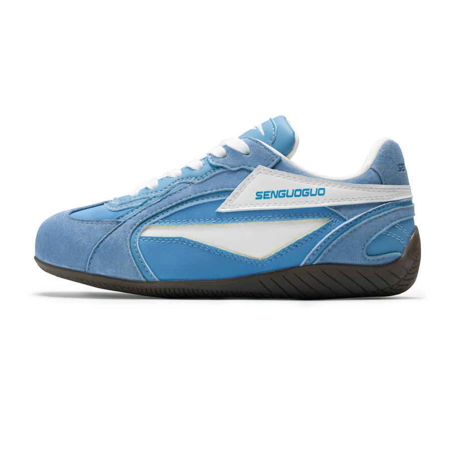 SENGUOGUO Cushioning Slip Resistant Abrasion Resistant Low top Casual Shoes Unisex Blue White