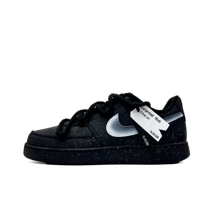 Nike Nike Court Vision Low Phantom Night Stars PU Synthetic Leather Abrasion Resistant Lightweight Low top Skateboard Shoes