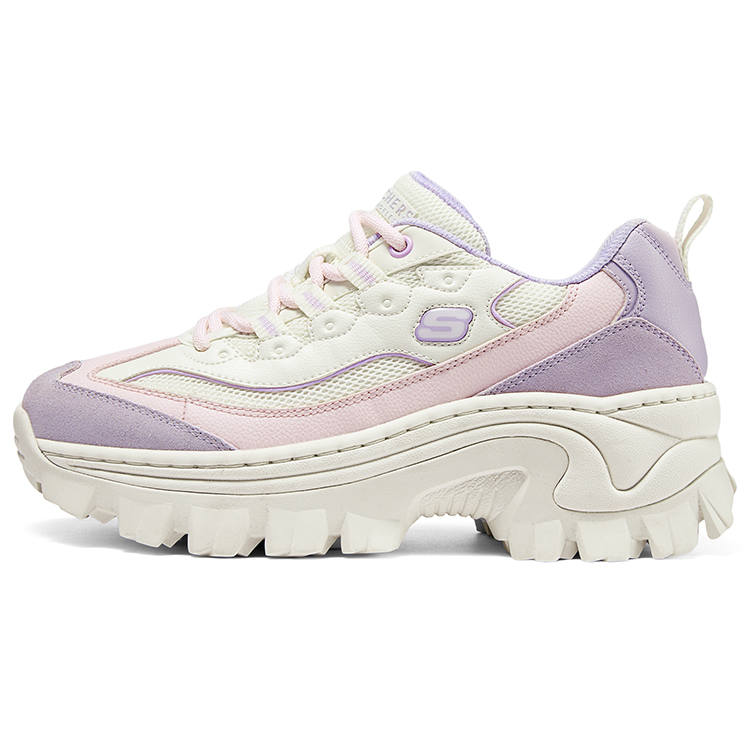 Skechers HI RYZE Honey Cake Shoes Low top Casual Shoes Women's White Pink Purple