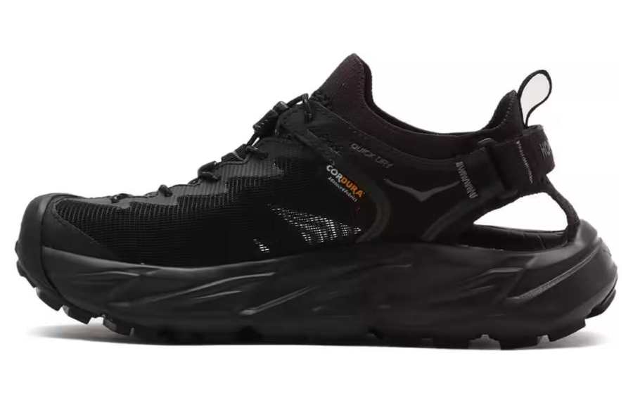HOKA ONE ONE HOPARA 2 Hopara Synthetic Leather Comfortable Breathable Low top Casual Shoes Women's Black