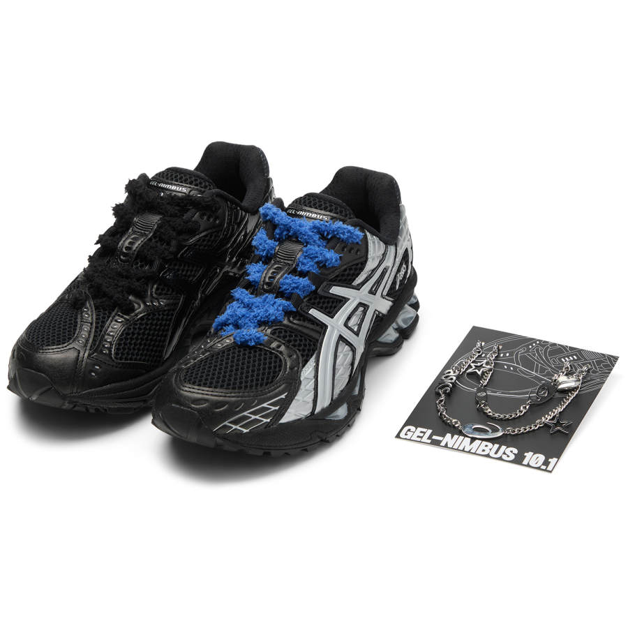 ASICS GEL Nimbus 10.1 Cushioning Abrasion Resistant Cushioning, Wear Resistant Casual Shoes Unisex Liquid Black Silver