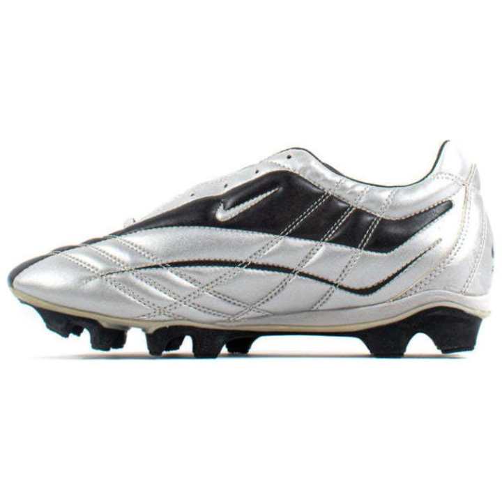 Nike Nike Comfortable Round Toe IC/in Slip Resistant Soccer Shoes Men's Silver