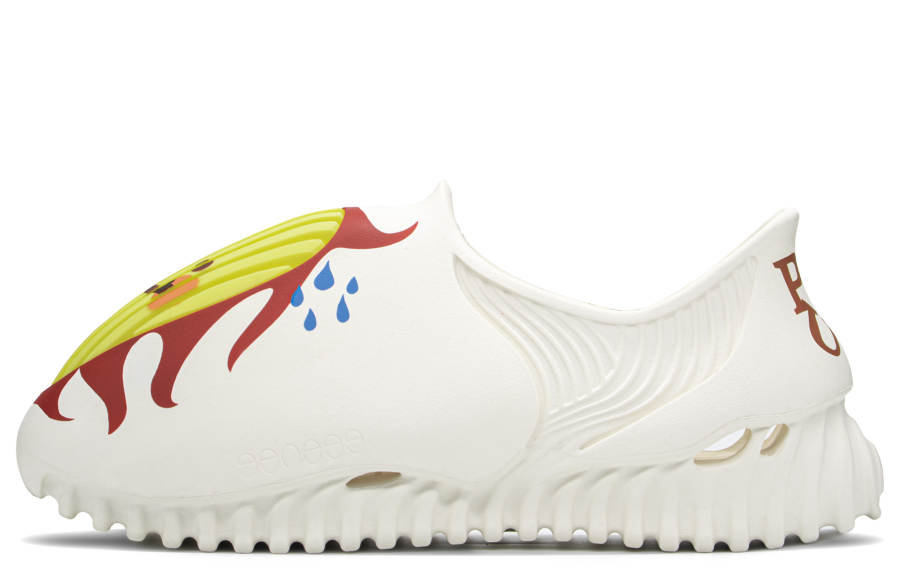 GENEGG PUK x GENEGG Egg Card Whale Collection Beach Sandals Unisex White
