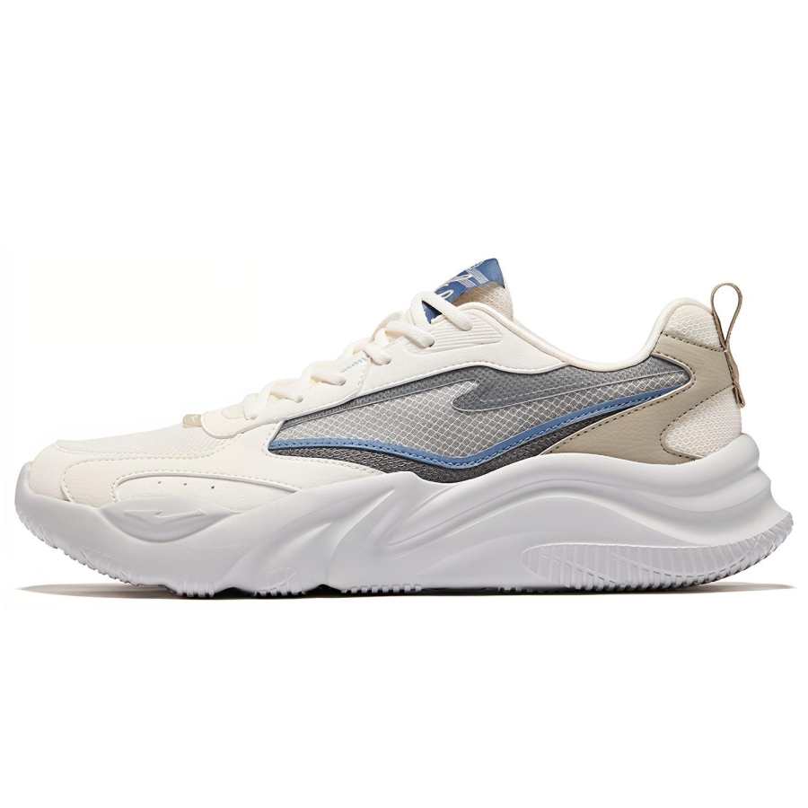 Erke Jie Ao 3.0 Slip Resistant Abrasion Resistant Low top Casual Shoes Men's White Gray Brown
