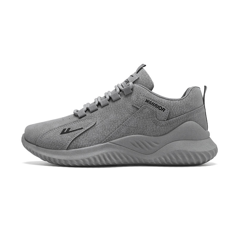 WARRIOR Abrasion Resistant Lightweight Wear resistant And Lightweight Low top Casual Shoes Men's Gray