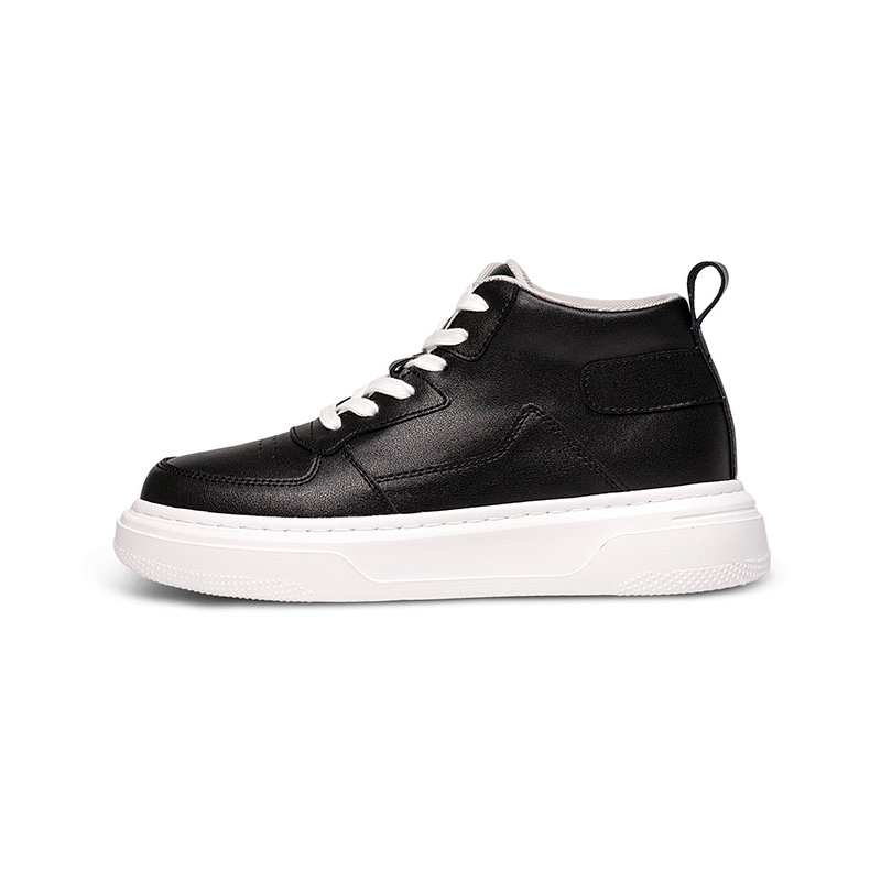 PAIBLOKS Top Grain Cow Leather, Cow Leather Cushioning Height Increasing Abrasion Resistant Slip Resistant Mid top