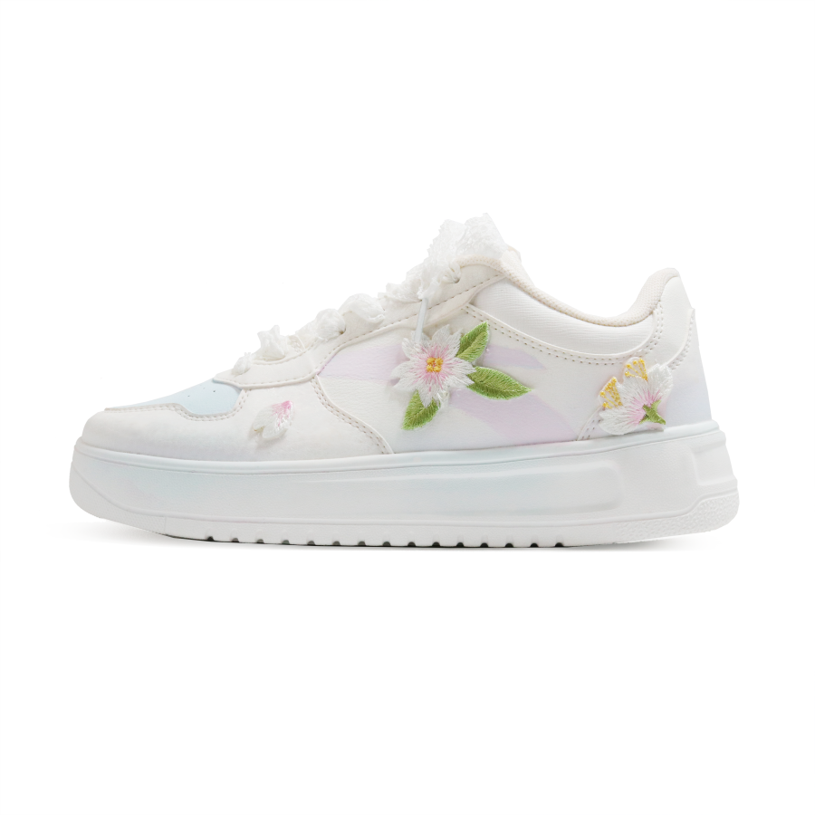 Anta Slip Resistant Lightweight Non slip Lightweight Low top Casual Shoes Women's White Blue Pink
