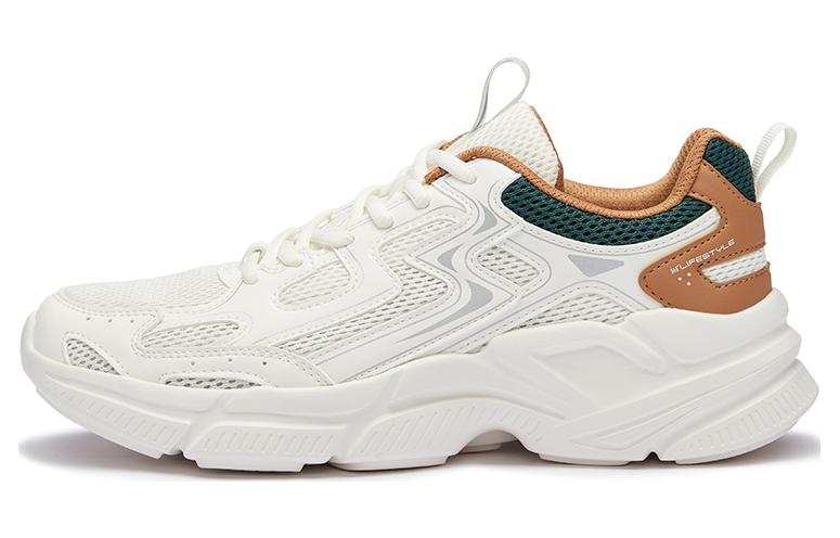 361° Cushioning Slip Resistant Abrasion Resistant Low top Casual Shoes Men's Feather White