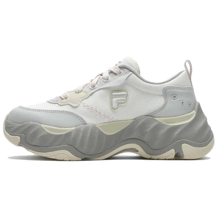 FILA FUSION STARFISH II Starfish 2 Textile, Synthetic Leather Low top Casual Shoes Women's White Gray